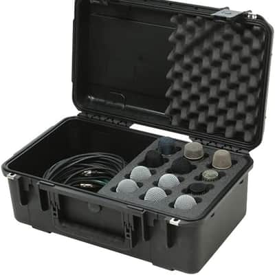 SKB Music iSeries Waterproof 12-Mic Case with Storage Compartment with PE Foam Interior image 6
