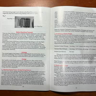 1992 Fender Instruction Manual - All American guitars and basses image 5