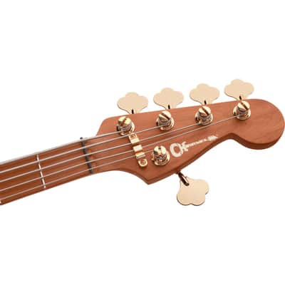 Charvel Pro Mod San Dimas JJ V Electric Bass, 5-String, Lambo Green image 9