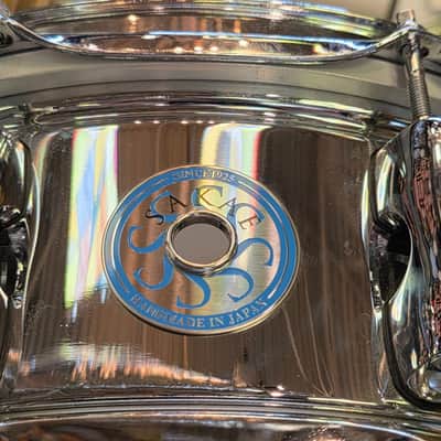 Used Sakae 14 x 5.5" Aluminum Snare Drum / SDM1455AL image 6