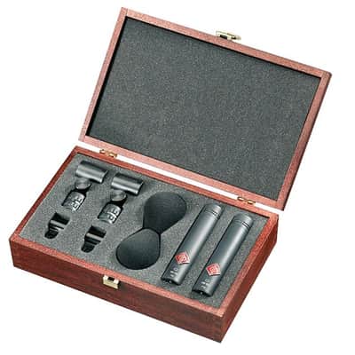 Neumann KM184 (Matte Black) Mic Microphone Matched Stereo Pair SKM184 KM184MT image 1