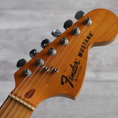 1978 Fender USA Mustang (Natural) image 2