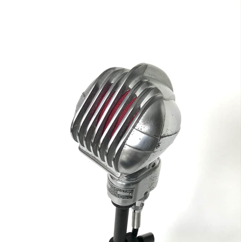 Working Vintage 1940's Art Deco Turner 33D Dynamic Microphone with