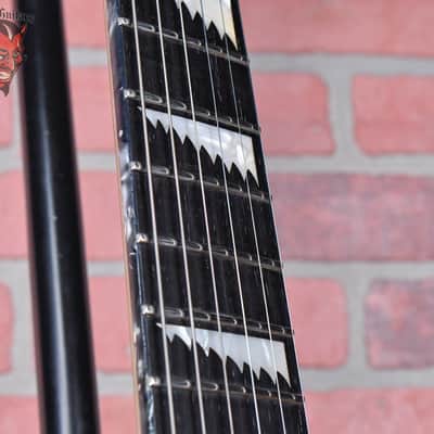 ESP Custom Shop Alexi Laiho Signature “Pearl” Pearloid Top with Black/Gold Sparkle Pinstripes Kiso Japan 2010 Namm w/OHSC image 12