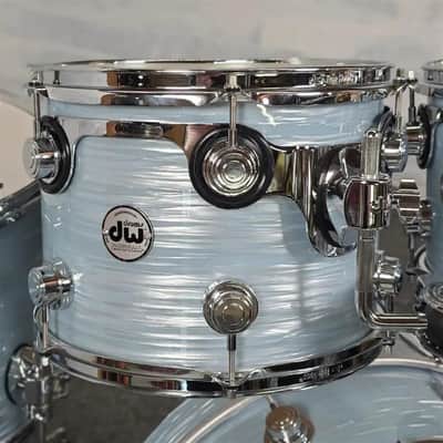 Used DW Collectors VLT 333 Maple 7pc Drum Set Pale Blue Oyster - Very Good image 5