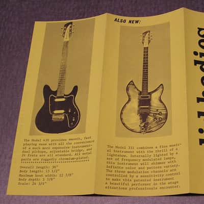 1971 Rickenbacker guitar bass flyers Innovations Solid Bodies 331 331LS 430 470 3000 3001 image 7