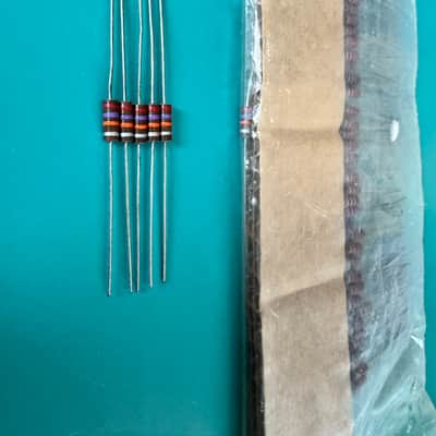 NOS 5x 27K 0.5W 1/2W 10% CARBON COMPOSITE COMP RESISTORS FOR TUBE AMP HIFI AMPLIFIER image 5