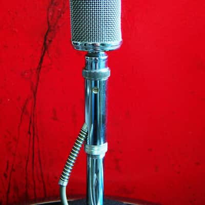 Vintage RARE 1950's Astatic K-2 crystal microphone MODIFIED dynamic w Astatic F-11 adapter harp mic T3 D104 JT30 image 4