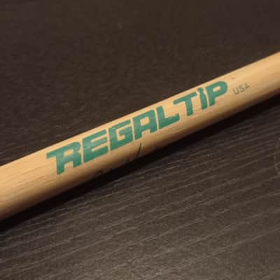 Regal Tip RARE, Collectable Alex Van Halen signature single stick #1 90s - Lacquered Selected Hickory image 2