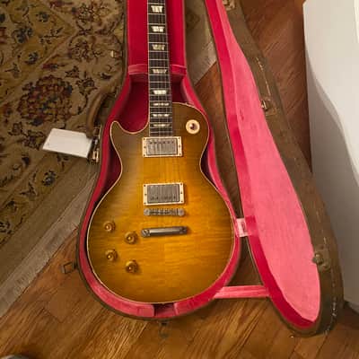 Left handed Gibson Les Paul R9 Murphy Lab Ultra Heavy aged Carmelita neck 8.6 lbs !! image 1