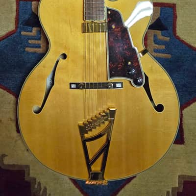 D'Angelico Excel EXL-1 Hollow Body Archtop with Rosewood Fretboard 2018 - Natural-Clear image 1