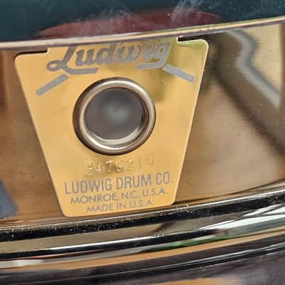 Ludwig Black Beauty Snare 1980's - Excellent Condition image 2