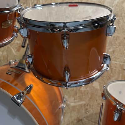 Stage Custom Birch (Honey Amber) 22” kick, 16” floor tom, 14” snare, 10” and 12” rack toms, 5pc Shell Pack image 11
