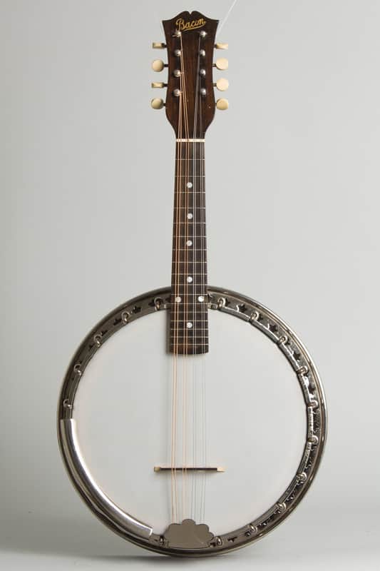 Bacon & Day  Style C Mandolin Banjo (1928), ser. #26343, original black hard shell case. image 1