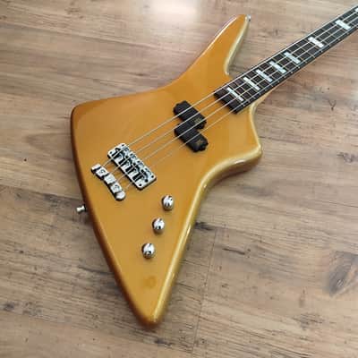Warwick Reverse Artist Series Adam Clayton Signature 4-String Bass with Rosewood Fretboard 2010s - Gold image 9