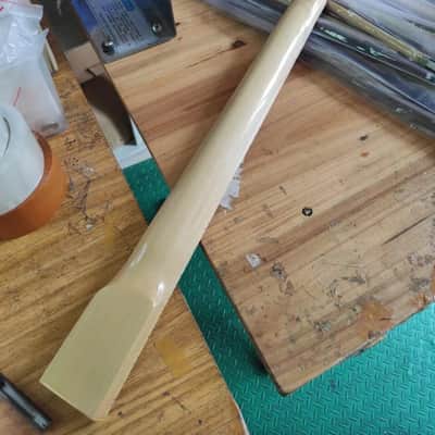 Natural Finish Maple 24 Frets Electric Guitar Neck with Scalloped Fingerboard Fretboard image 3