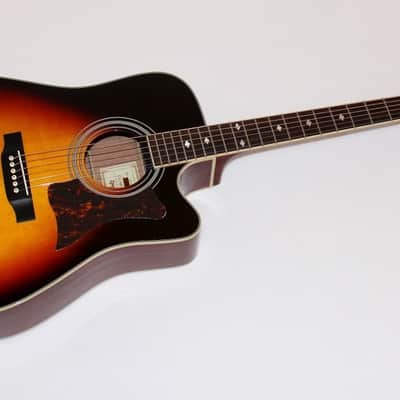 Epiphone Masterbilt DR-500MCE Acoustic-Electric Guitar Vintage Sunburst image 1