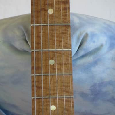 420 Guitars Strat Style  Natural Maple Burl image 6