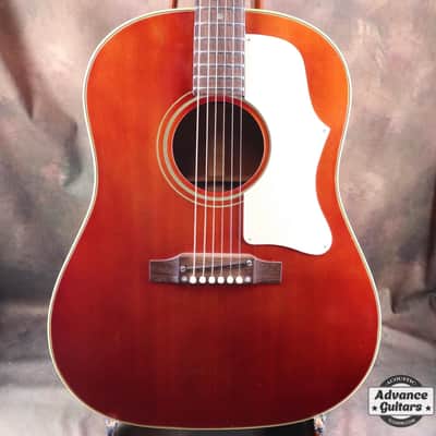Gibson 1966 J-45 Cherry Red “BGN” Stamped image 7