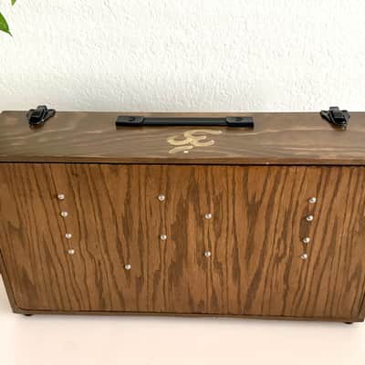 6Ux104HP Portable Eurorack Case Powered Dark Walnut Module and Cables image 10