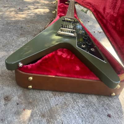 Gibson Flying V Tribute 2020 - Olive Drab image 15