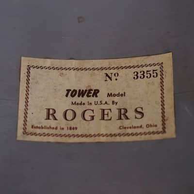 Rogers 12/16" Mounted and Floor Toms - 1960s Black Onyx image 6