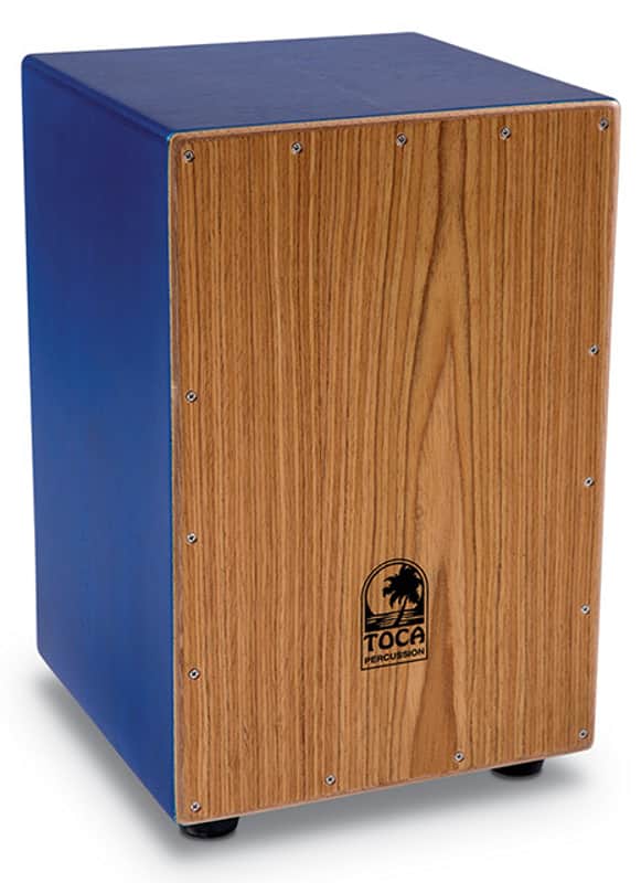 Toca Colorsound Cajon Series Wooden Cajon in Blue image 1