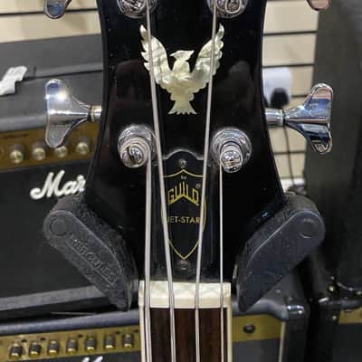 DEARMOND BY GUILD JET-STAR 80'S BASS GUITAR, BLUE, MADE IN KOREA, USED image 6
