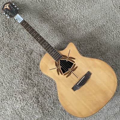 Imma 40 Inch Folk Acoustic Guitar, Dragonfly Soundhole image 2