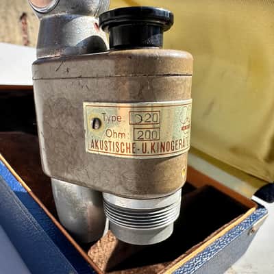 AKG D20 Microphone – Serial No. 1251 – 200 Ohm – Made in Munich – Original Box – Excellent Condition image 7