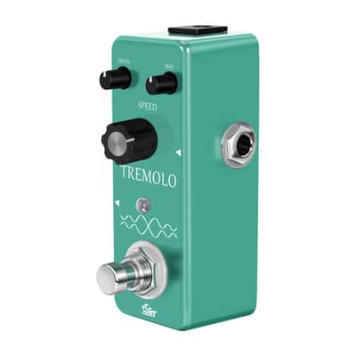 ISET Green Guitar Tremolo Effect Pedal of Classic Trelicopter Effects Tremolo Pedals for Electric Guitar Effect True Bypass image 3