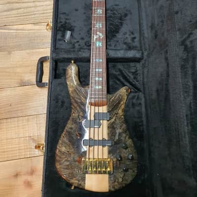 2018 Spector USA NS-5XL 5 String Electric Bass Mastergrade Buckeye Burl Top image 1
