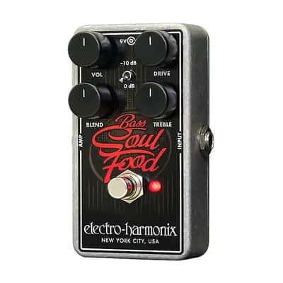 Electro-Harmonix Bass Soul Food Transparent Overdrive Black image 1