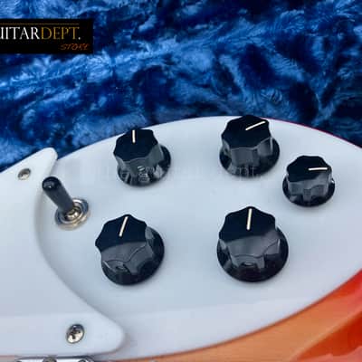 ♚ PRISTINE ♚ 2017 RICKENBACKER 350V63 Liverpool ♚ LUSH DEEP FIREGLO !♚ 6.2 LBS !♚ TOASTERS♚SAVE ££s. *360*330*325 image 14