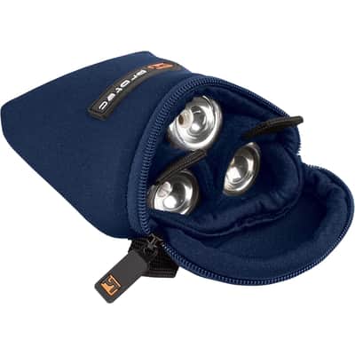 Protec N219BX Neoprene 3-Piece Trumpet Mouthpiece Pouch - Blue image 2