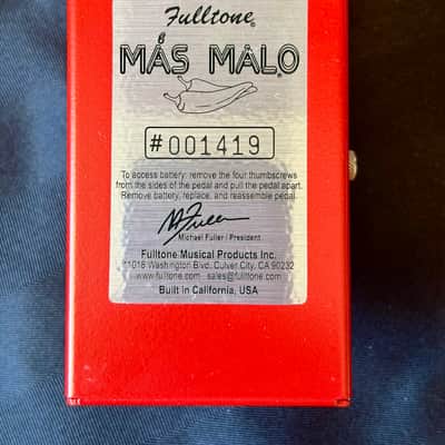 Fulltone Mas Malo Distortion / Fuzz 2010s - Red image 2