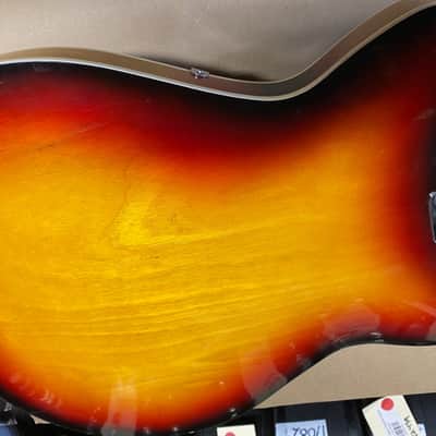 Teisco Saturn 1960s Sunburst Electric Guitar image 9