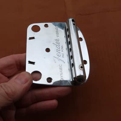 Fender Mustang Tailpiece 1965 - Nickle "Pat Pend" Nice image 15