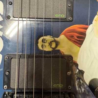 Used ESP LTD Kirk Hammett Signature White Zombie 2014 - Present - Black with Graphic image 3