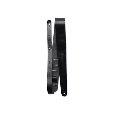 Martin Vintage Leather Guitar Strap, Aged Look, Black - 18A0064 (STR-0064) image 3
