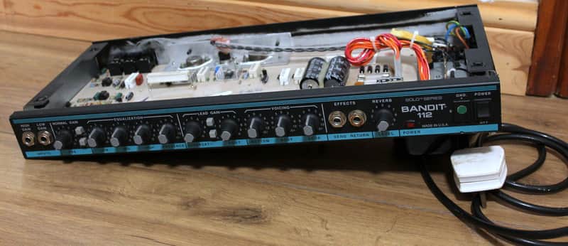 Peavey Bandit 112 Teal Stripe head unit only image 1