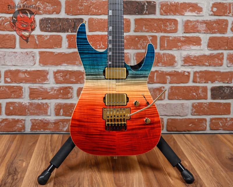 ESP Original Series M-II Custom FM FR Flame Maple Top Blue Red Gradation 2025 w/OHSC image 1