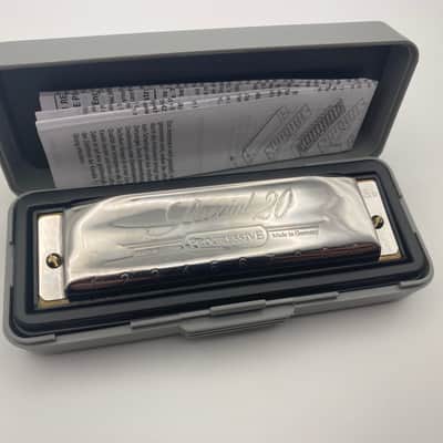 Hohner 560PBX-Bb Progressive Series 560 Special 20 Harmonica - Key of Bb 2010s - Silver image 2