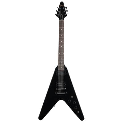 Gibson 80’s Flying V Electric Guitar - Ebony image 2
