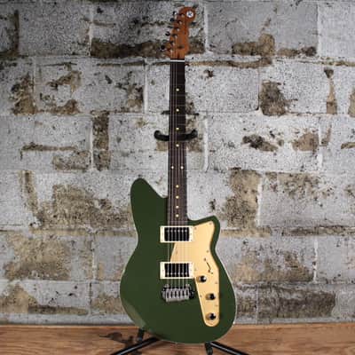 Reverend Jetstream HB with Rosewood Fretboard Army Green image 2