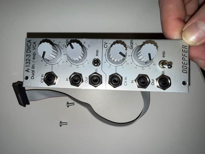 Doepfer A-132-3 DVCA DuaI Linear / Exponential VCA 2010s - Silver