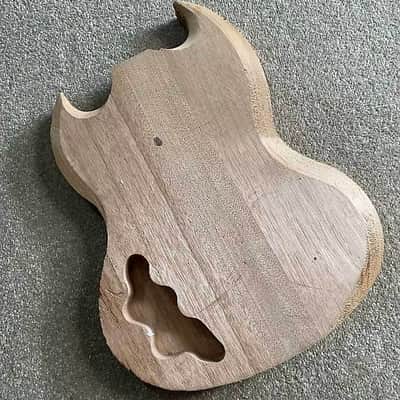 Unfinished Mahogany HHH Guitar Body DIY Project image 2