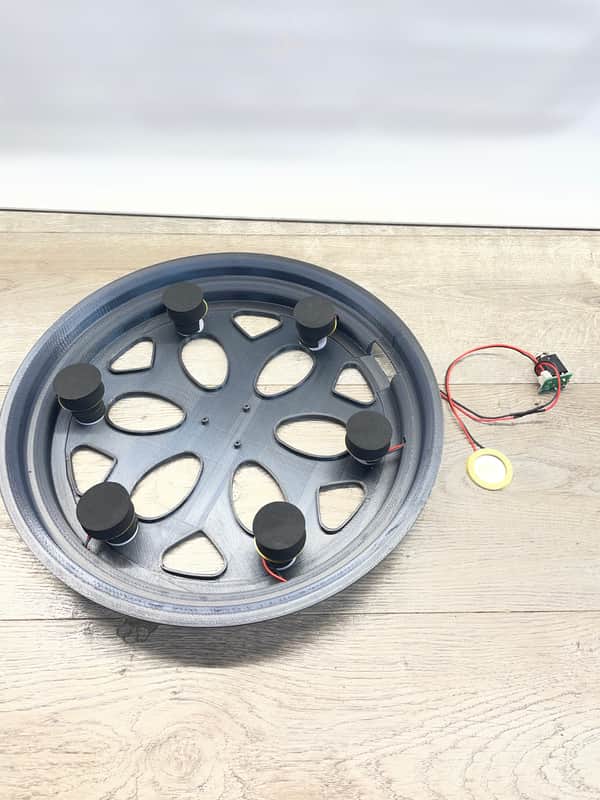 New 13” Multi Trigger Dual Zone Drop In Drum Trigger Plate For Converting Acoustic Drums To Electronic image 1