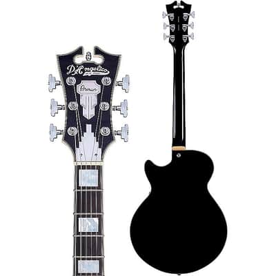 D'Angelico Premier SS Semi-Hollow Body Electric Guitar, Black Flake w/Gig Bag image 24