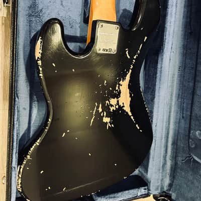 FENDER CUSTOM SHOP JAZZ BASS LIMITED EDITION BLACK HEAVY RELIC 2023 image 6